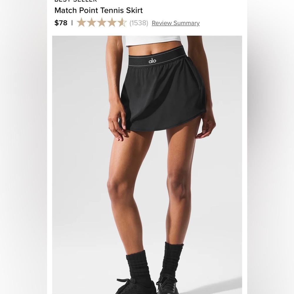ALO Yoga Vibrant Orange Skirt (tennis skirt)